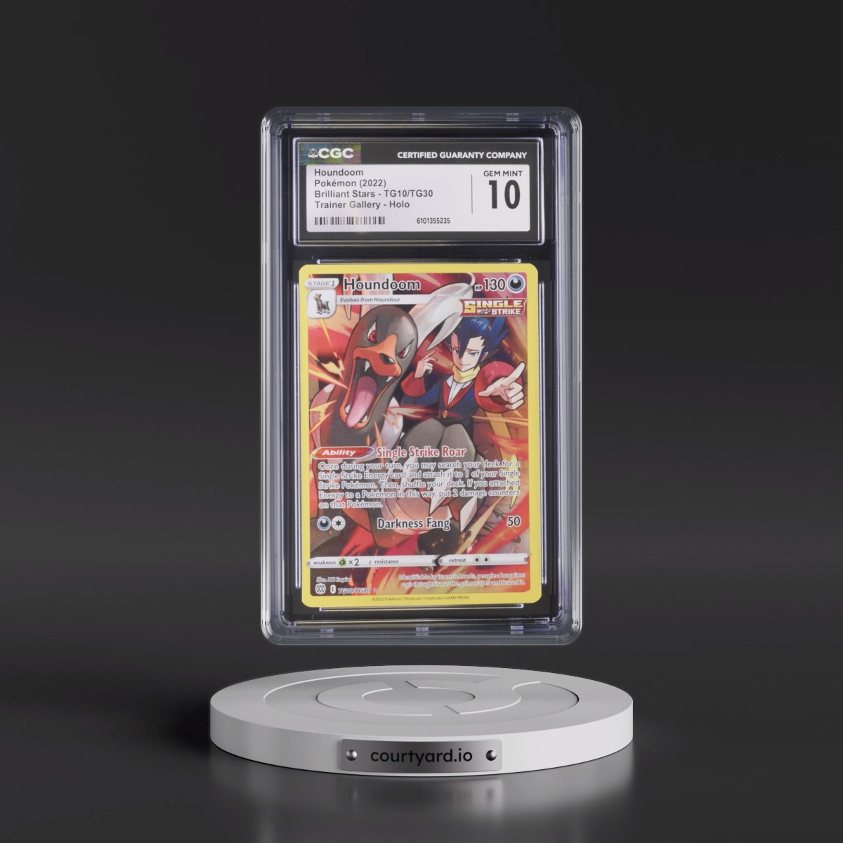 2022 Brilliant Stars #TG10/TG30 Houndoom - Trainer Gallery Holo (CGC 10 GEM MINT)