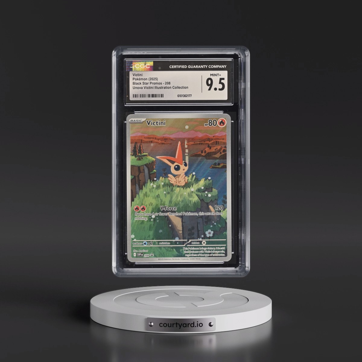 2023 Black Star Promos - Scarlet & Violet SVP EN #208 Victini - Unova Victini Illustration Collection (Holo) (CGC 9.5 MINT+)
