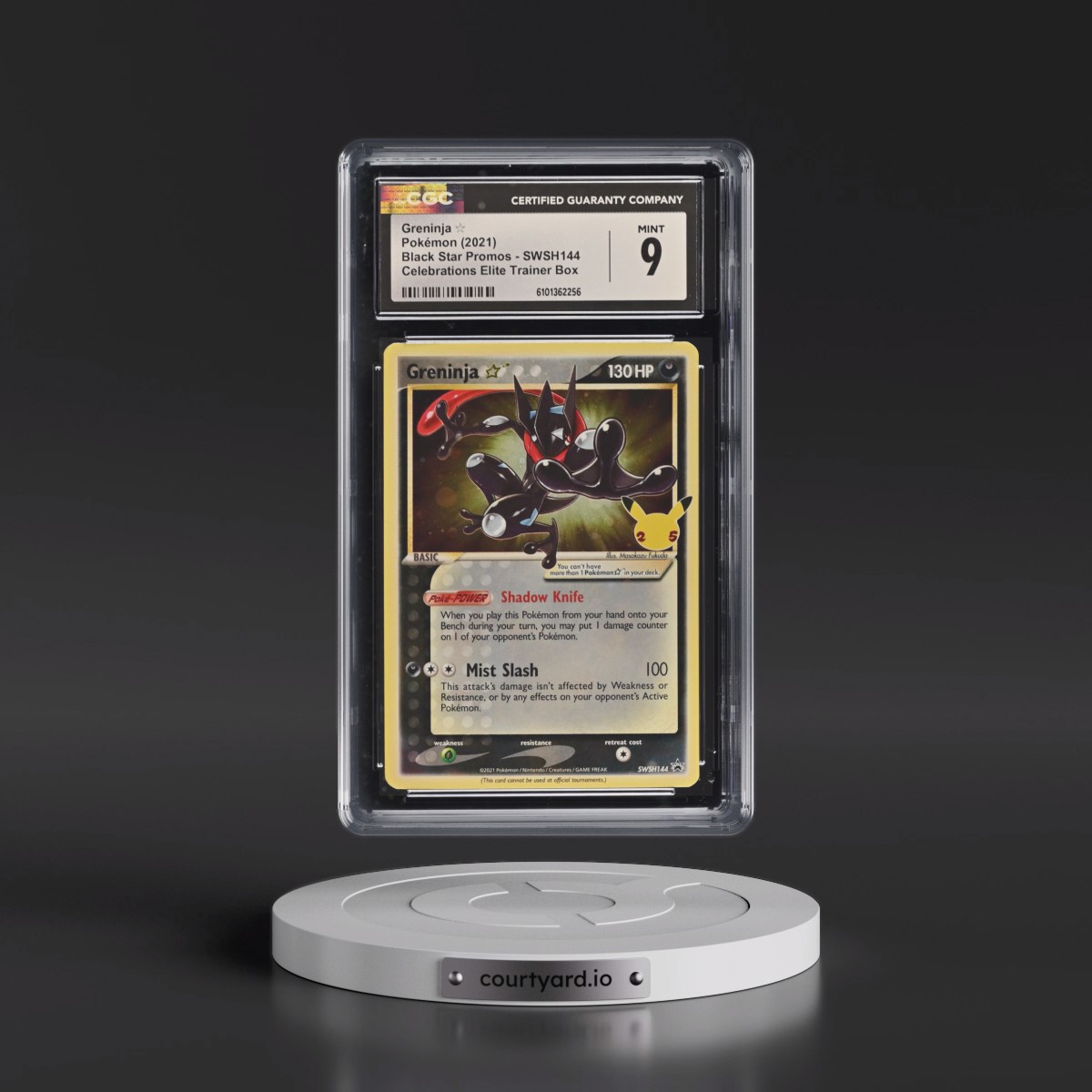 2017 Black Star Promos - Sword & Shield #SWSH144 Greninja â - Celebrations Elite Trainer Box (Cosmos Holo) (CGC 9 MINT)
