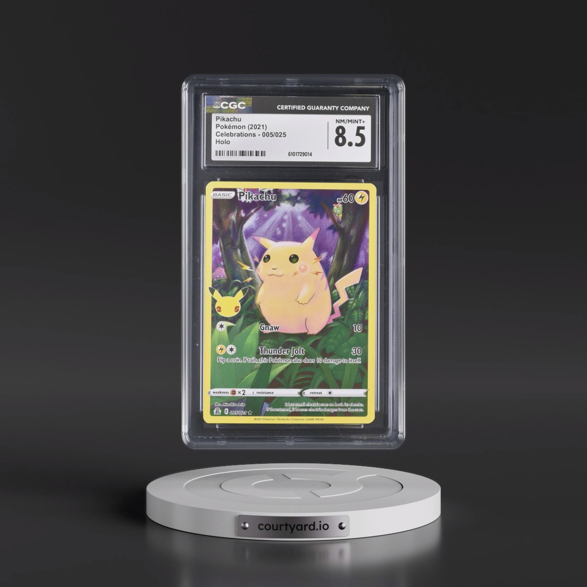 2021 Celebrations #005/025 Pikachu - Holo (CGC 8.5 NM-MT+)