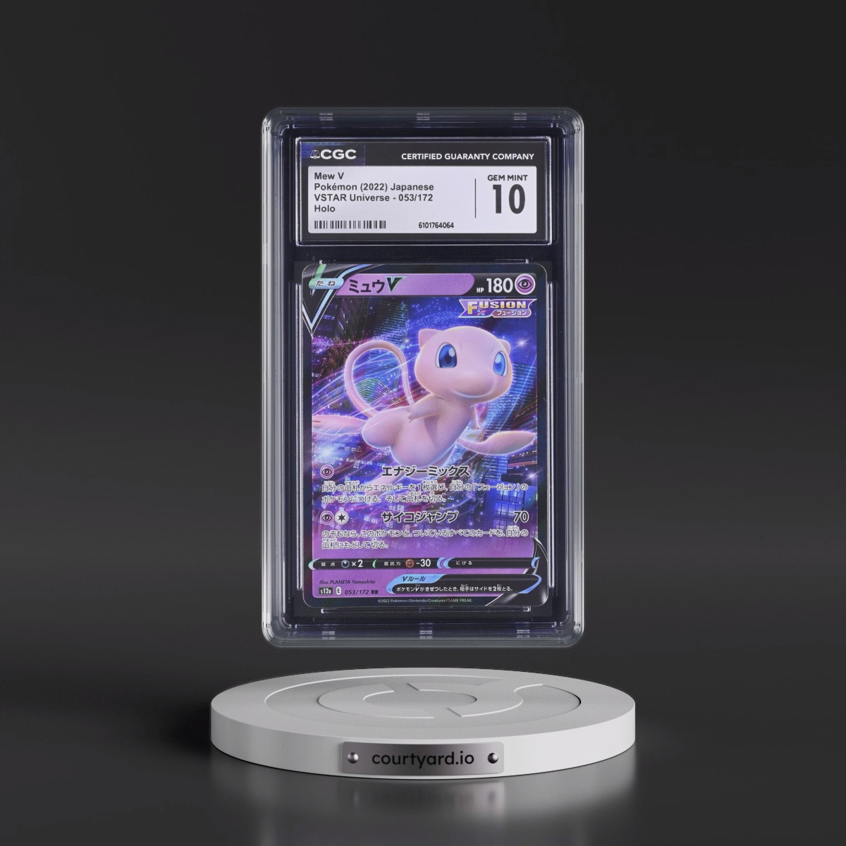 2022 VSTAR Universe #053/172 Mew V - Holo (CGC 10 GEM MINT)