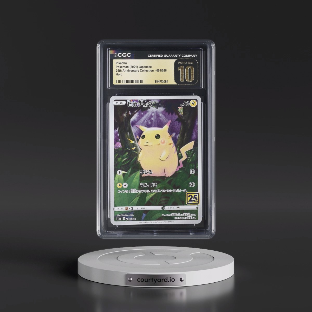 2021 25th Anniversary Collection #001/028 Pikachu - Holo (CGC 10 PRISTINE)
