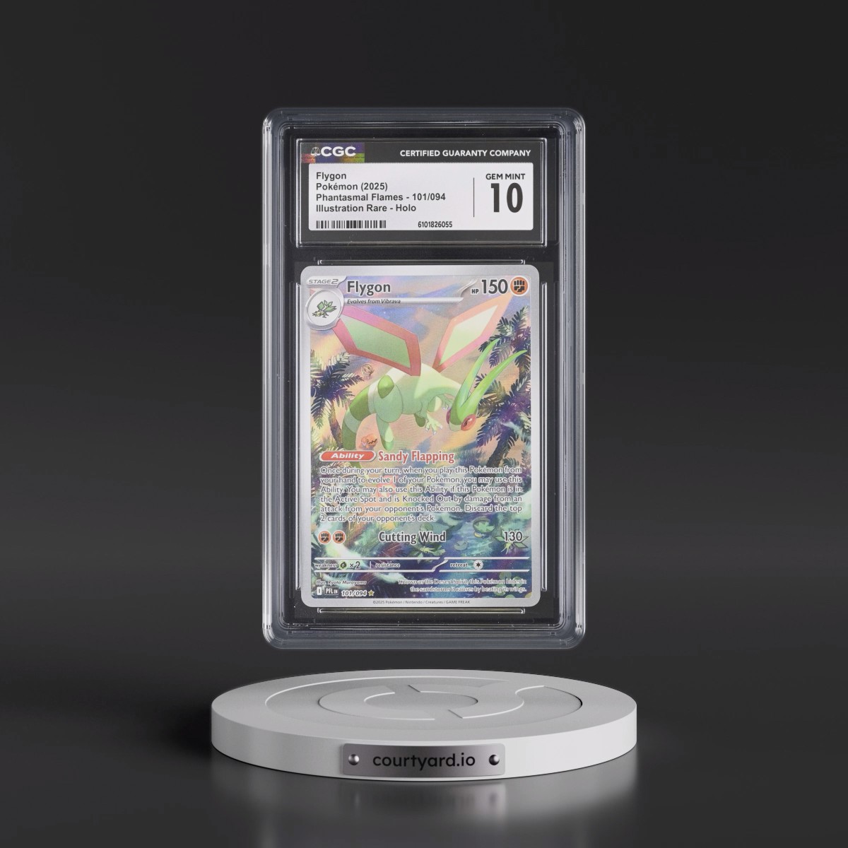 2025 Phantasmal Flames - PFL EN #101/094 Flygon - Illustration Rare Holo (CGC 10 GEM MINT)