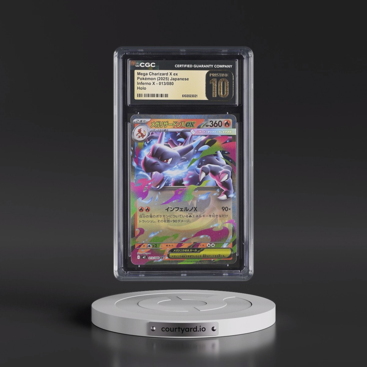 2025 Inferno X - M2 #013/080 Mega Charizard X ex - Holo (CGC 10 PRISTINE)