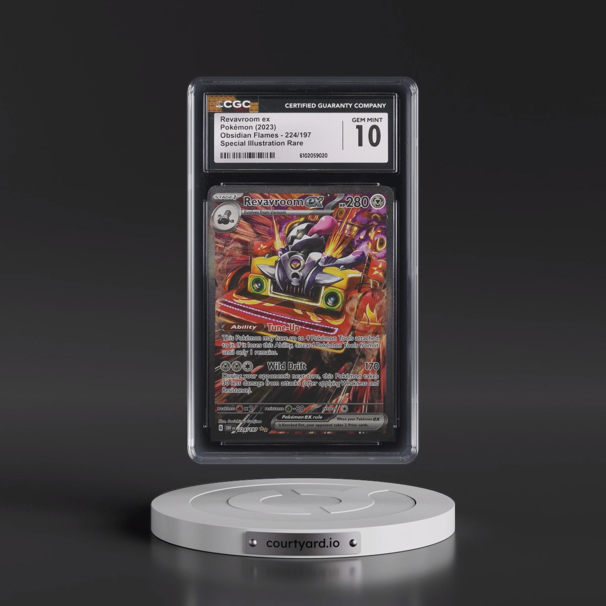 2023 Obsidian Flames - OBF EN #224/197 Revavroom ex - Special Illustration Rare (Holo) (CGC 10 GEM MINT)