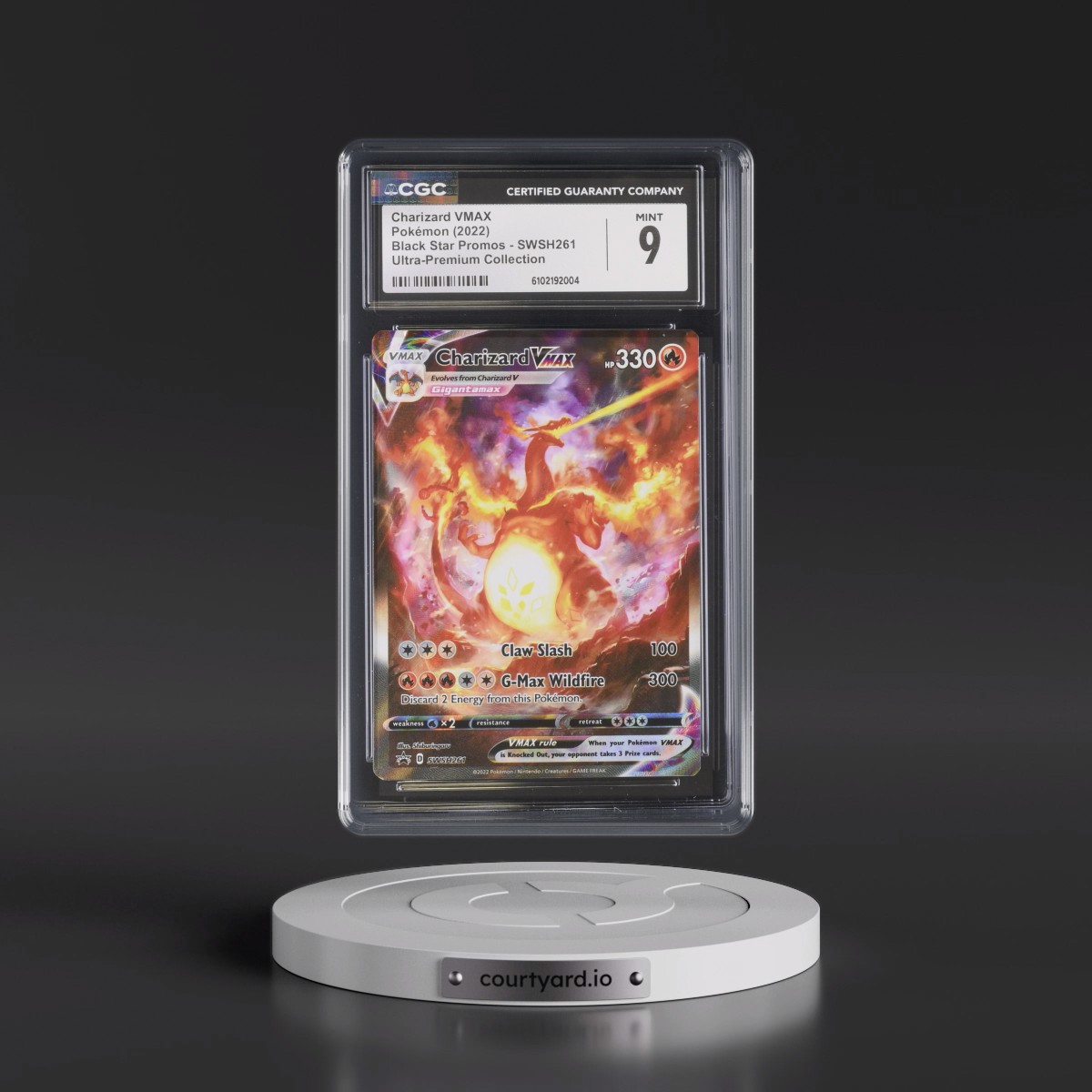 2017 Black Star Promos - Sword & Shield #SWSH261 Charizard VMAX - Ultra-Premium Collection (Holo) (CGC 9 MINT)