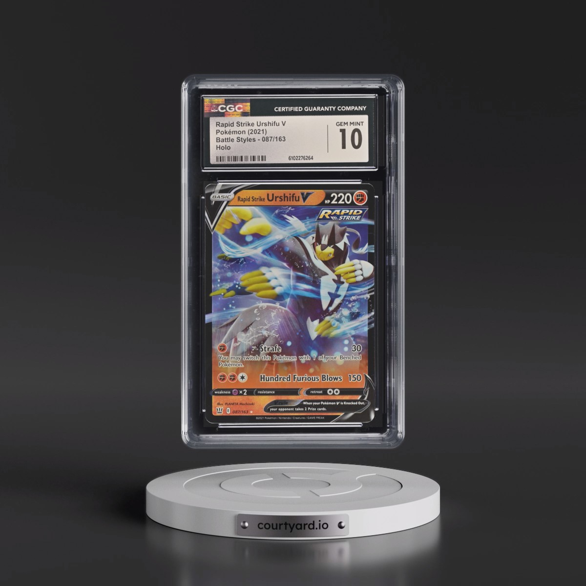 2021 Battle Styles #087/163 Rapid Strike Urshifu V - Holo (CGC 10 GEM MINT)