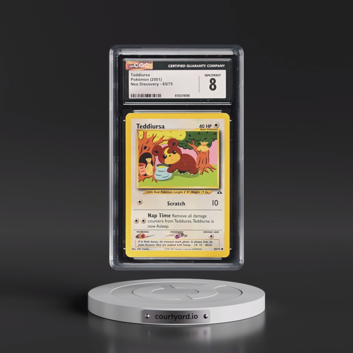 2001 Neo Discovery #65/75 Teddiursa (CGC 8 NM-MT)