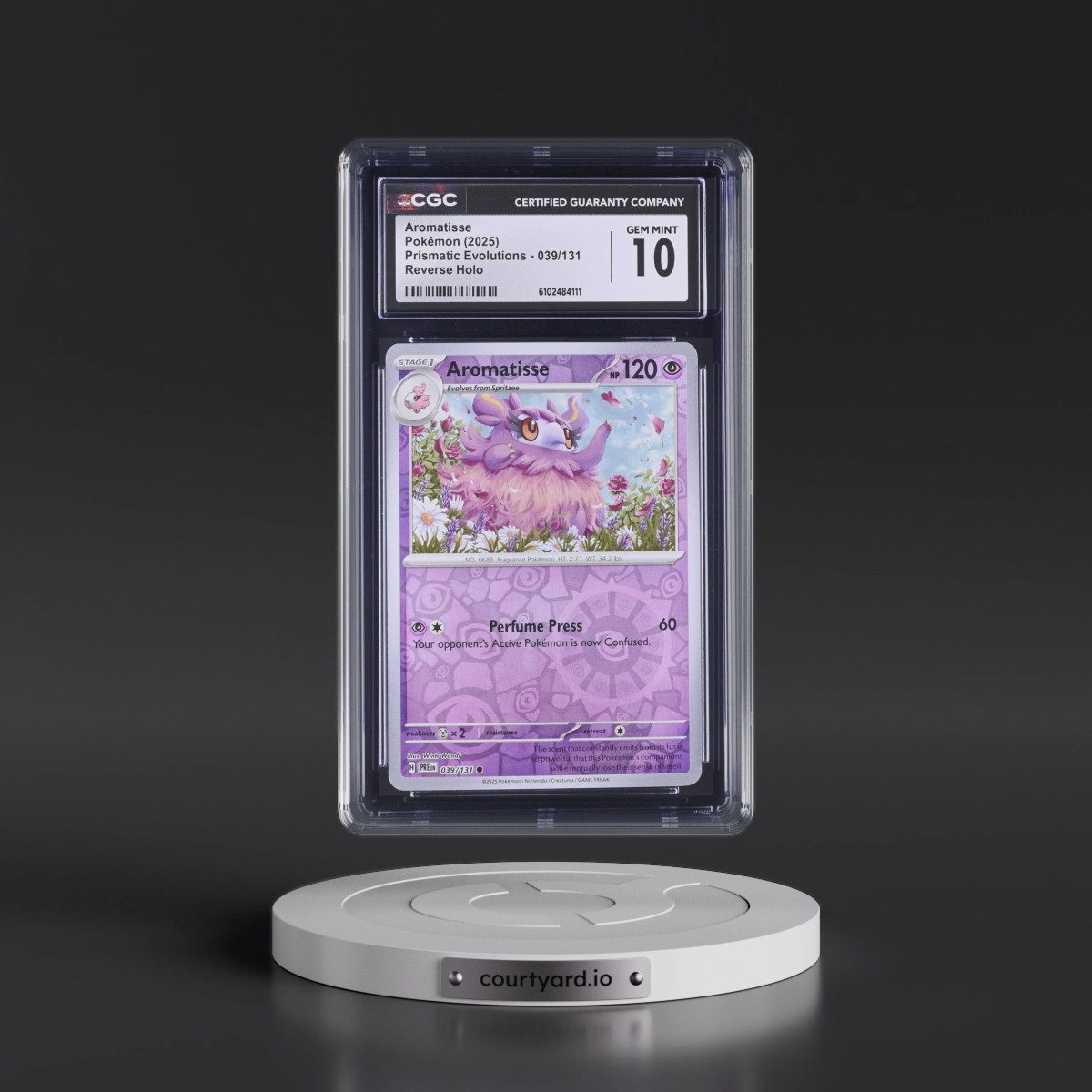 2024 Prismatic Evolutions - PRE EN #039/131 Aromatisse - Reverse Holo (CGC 10 GEM MINT)