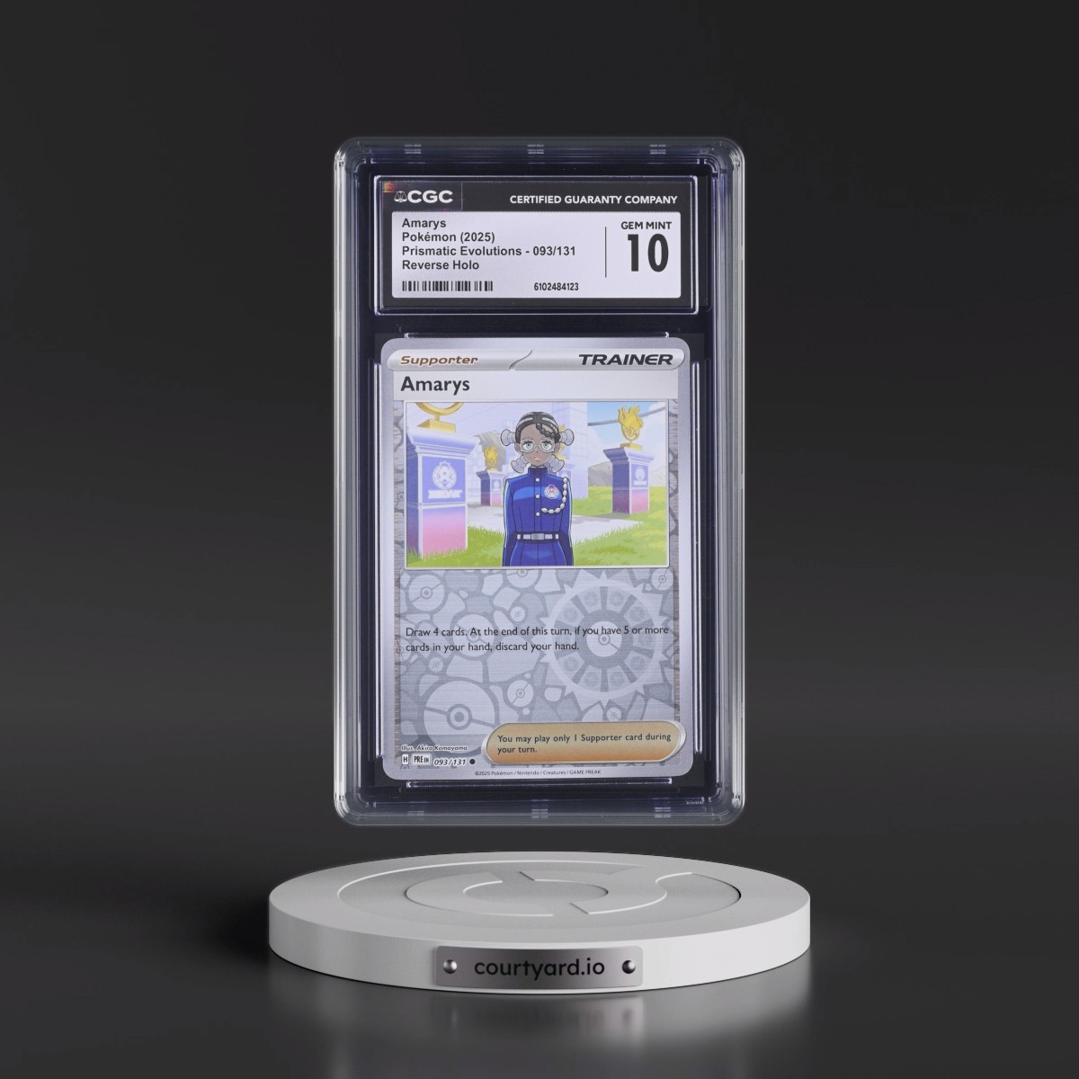 2024 Prismatic Evolutions - PRE EN #093/131 Amarys - Reverse Holo (CGC 10 GEM MINT)