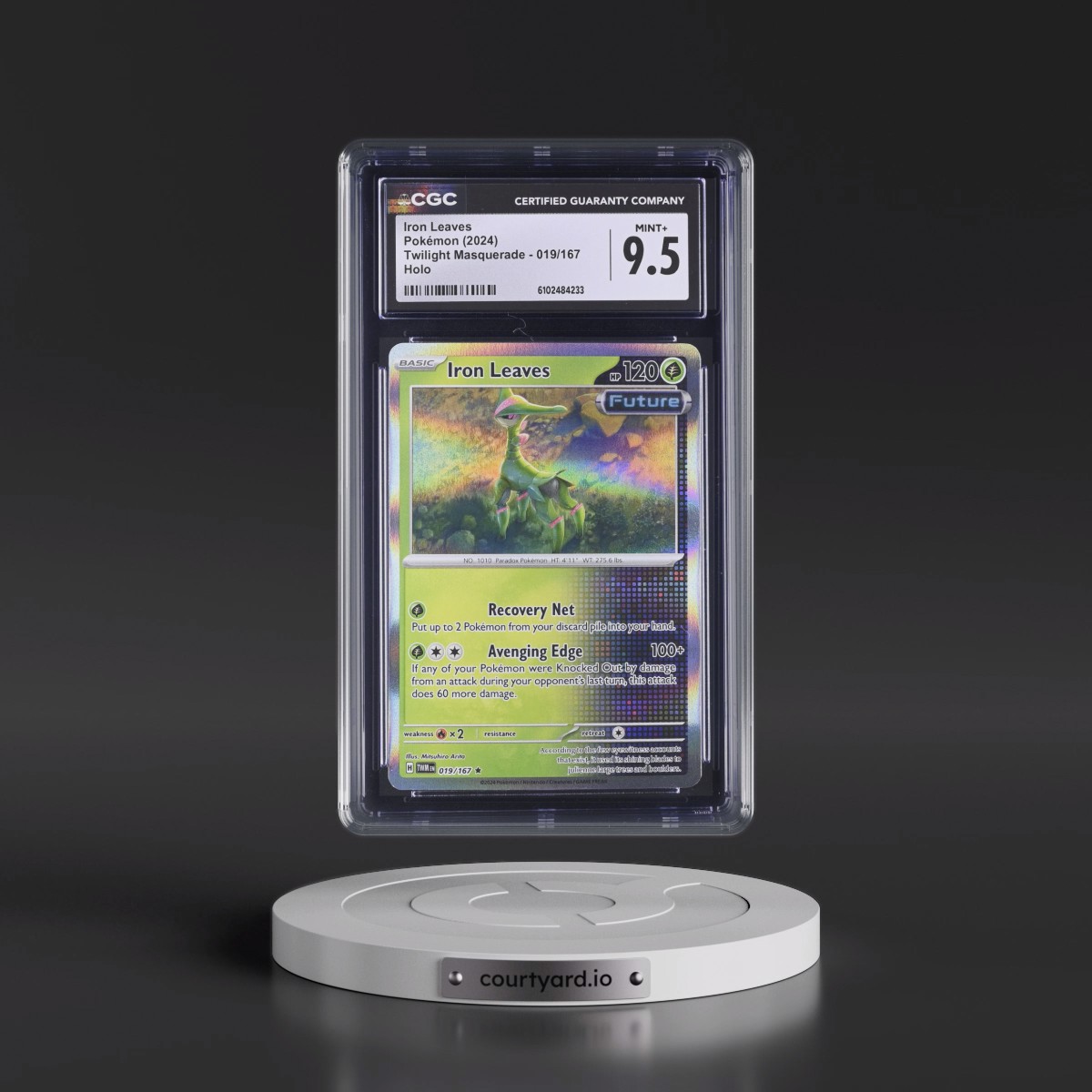2024 Pokémon Twm EN-Twilight Masquerade #019 Iron Leaves (CGC 9.5 MINT+)