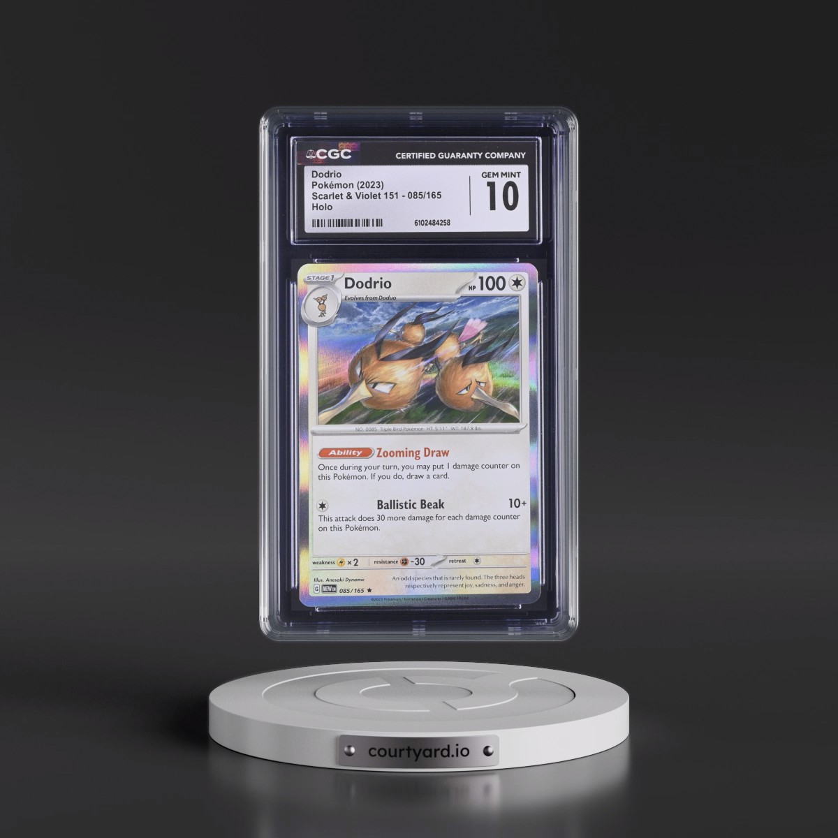 2023 Scarlet & Violet 151 - MEW EN #085/165 Dodrio - Holo (CGC 10 GEM MINT)