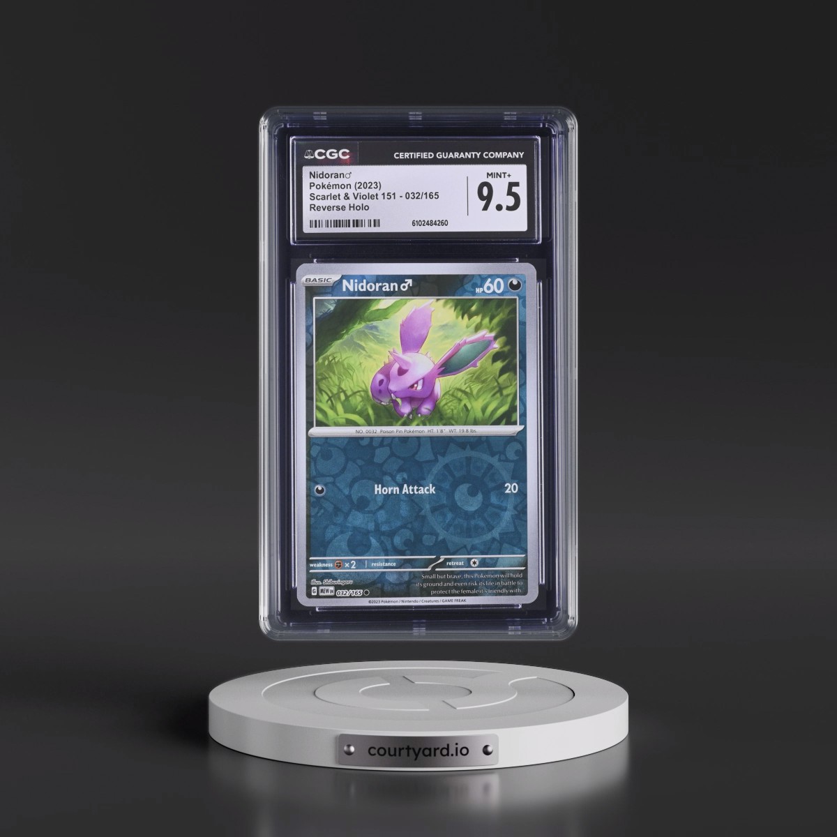 2023 Scarlet & Violet 151 - MEW EN #032/165 Nidoranâ?? - Reverse Holo (CGC 9.5 MINT+)