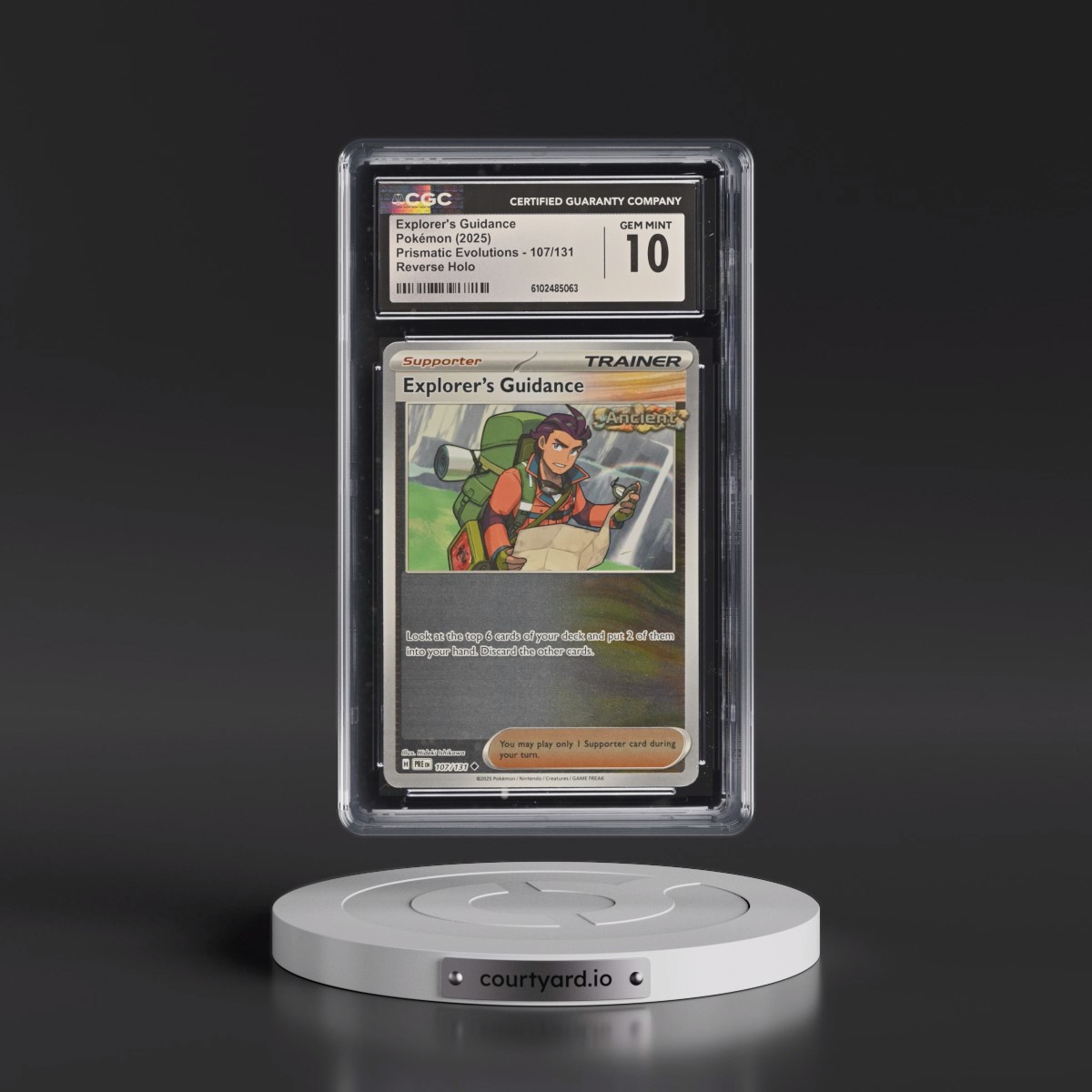 2024 Prismatic Evolutions - PRE EN #107/131 Explorer's Guidance - Reverse Holo (CGC 10 GEM MINT)