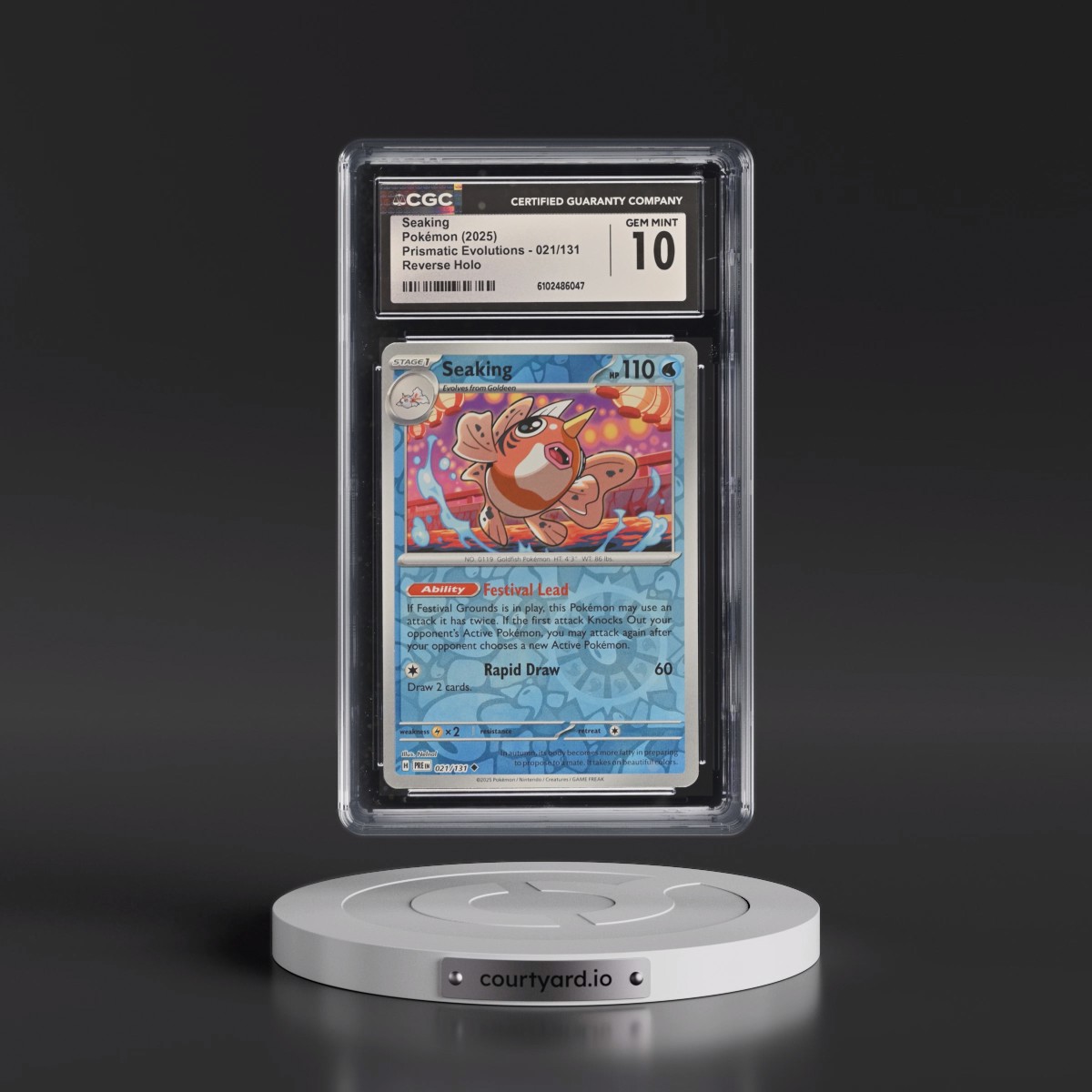 2024 Prismatic Evolutions - PRE EN #021/131 Seaking - Reverse Holo (CGC 10 GEM MINT)