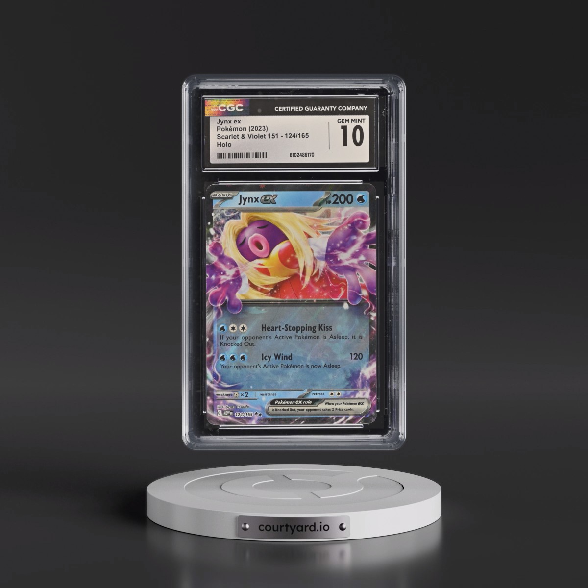 2023 Scarlet & Violet 151 - MEW EN #124/165 Jynx ex - Holo (CGC 10 GEM MINT)