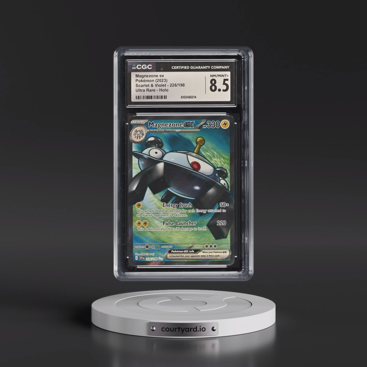 2023 Scarlet & Violet #226/198 Magnezone ex - Ultra Rare Holo (CGC 8.5 NM-MT+)