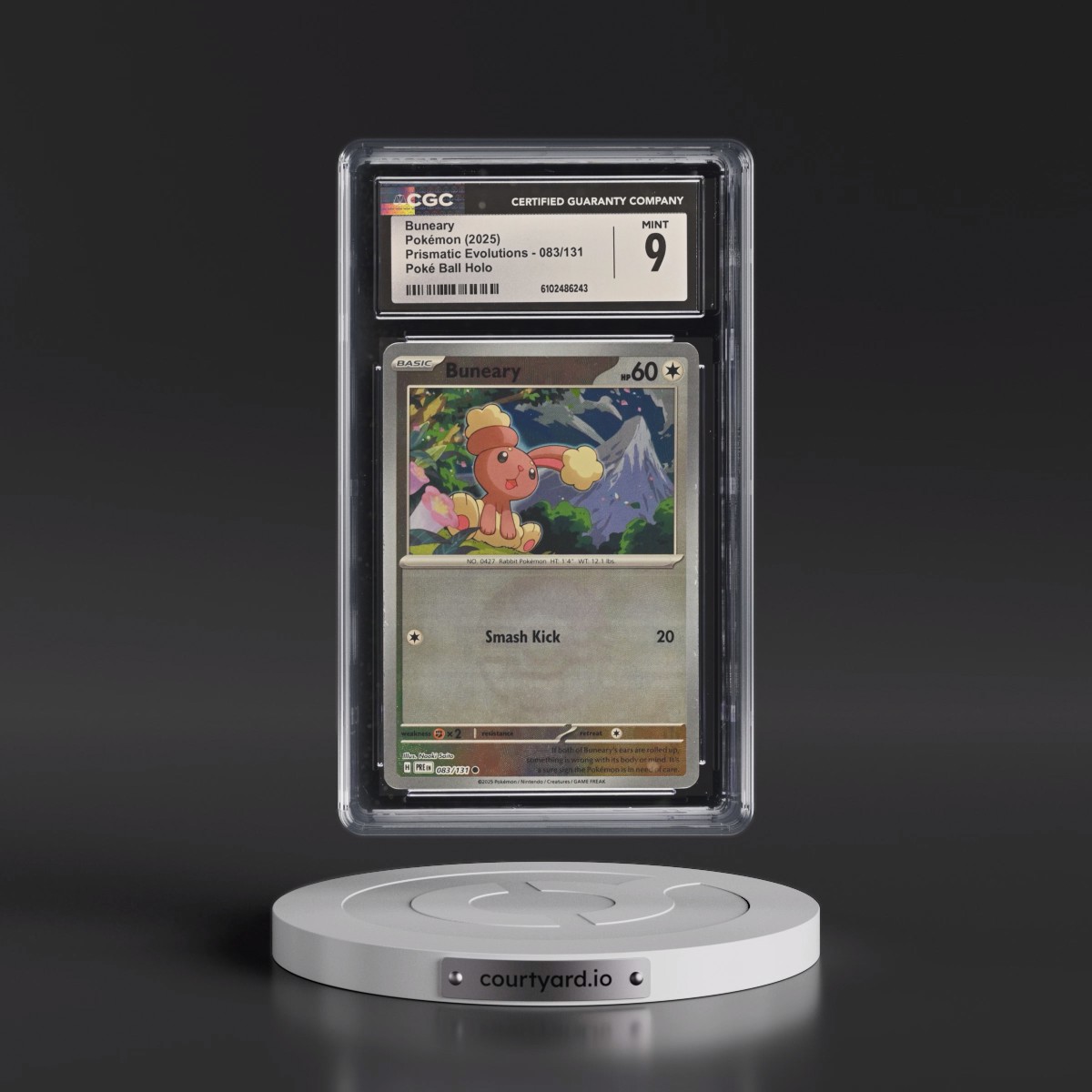 2024 Prismatic Evolutions - PRE EN #083/131 Buneary - Poké Ball Holo (CGC 9 MINT)