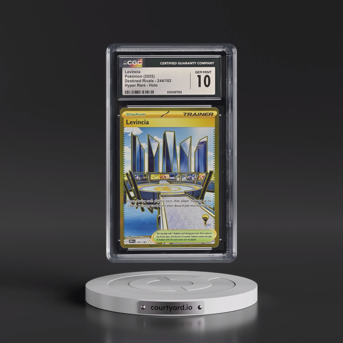 2025 Pokémon Dri EN-Destined Rivals #244 Levincia - Hyper Rare (CGC 10 GEM MINT)