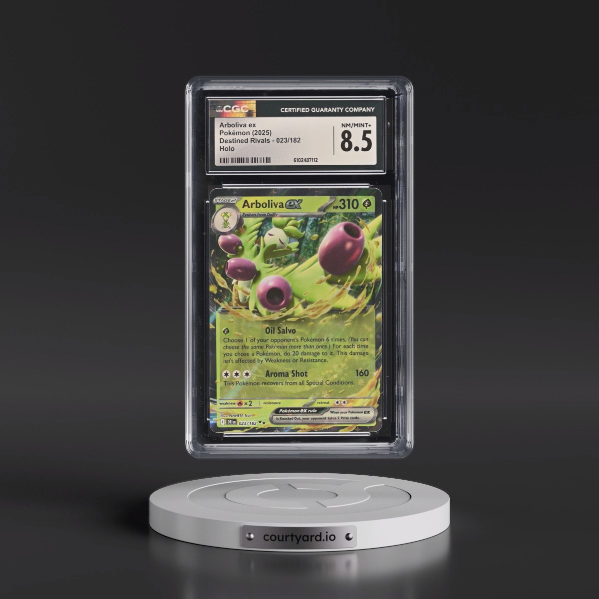 2025 Destined Rivals - DRI EN #023/182 Arboliva ex - Holo (CGC 8.5 NM-MT+)