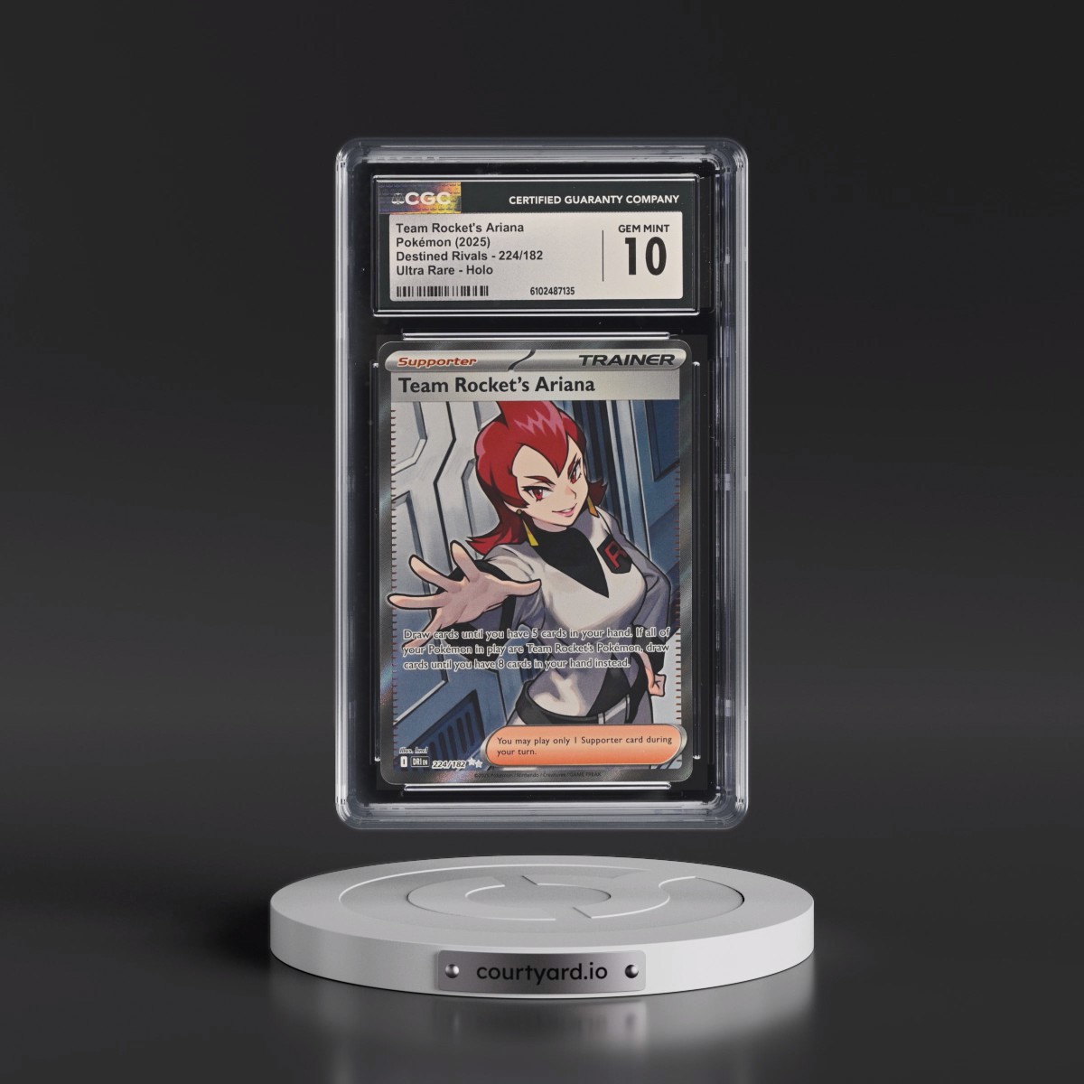 2025 Pokémon Dri EN-Destined Rivals #224 Team Rocket's Ariana - Ultra Rare (CGC 10 GEM MINT)