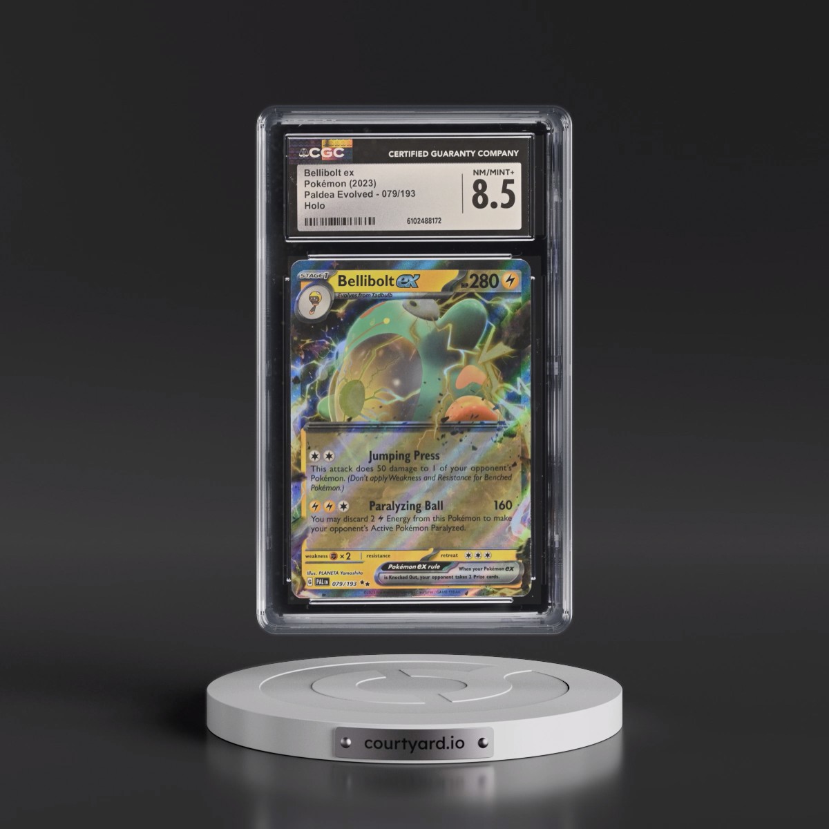 2023 Paldea Evolved - PAL EN #079/193 Bellibolt ex - Holo (CGC 8.5 NM-MT+)