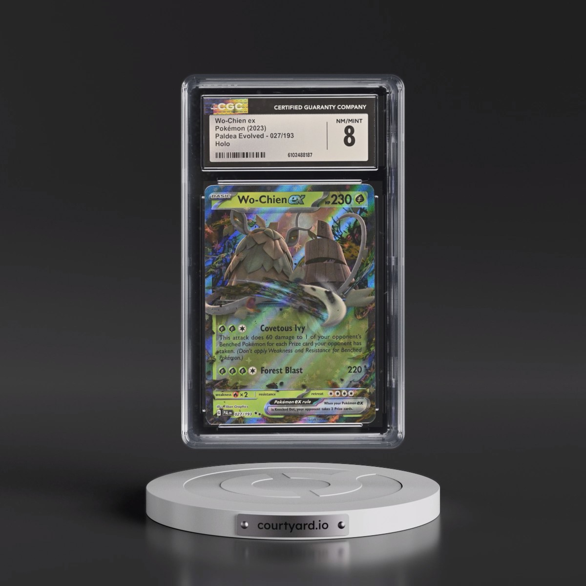 2023 Paldea Evolved - PAL EN #027/193 Wo-Chien ex - Holo (CGC 8 NM-MT)