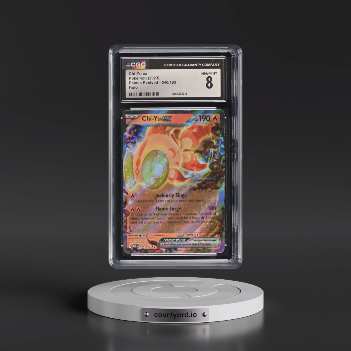 2023 Paldea Evolved - PAL EN #040/193 Chi-Yu ex - Holo (CGC 8 NM-MT)