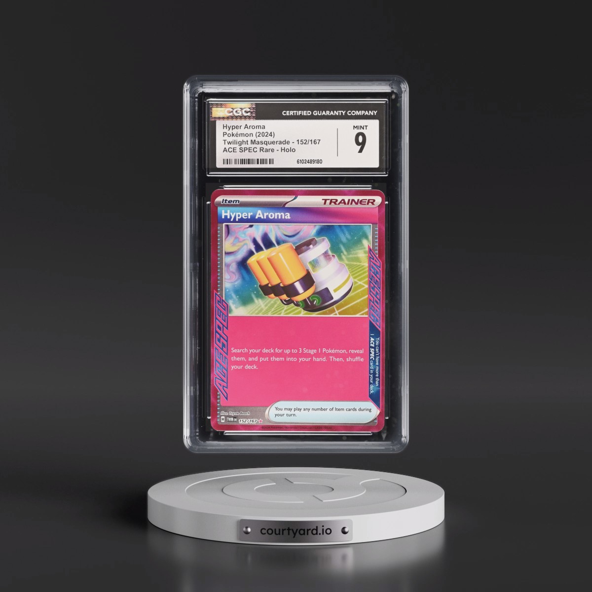 2024 Pokémon Twm EN-Twilight Masquerade #152 Hyper Aroma (CGC 9 MINT)