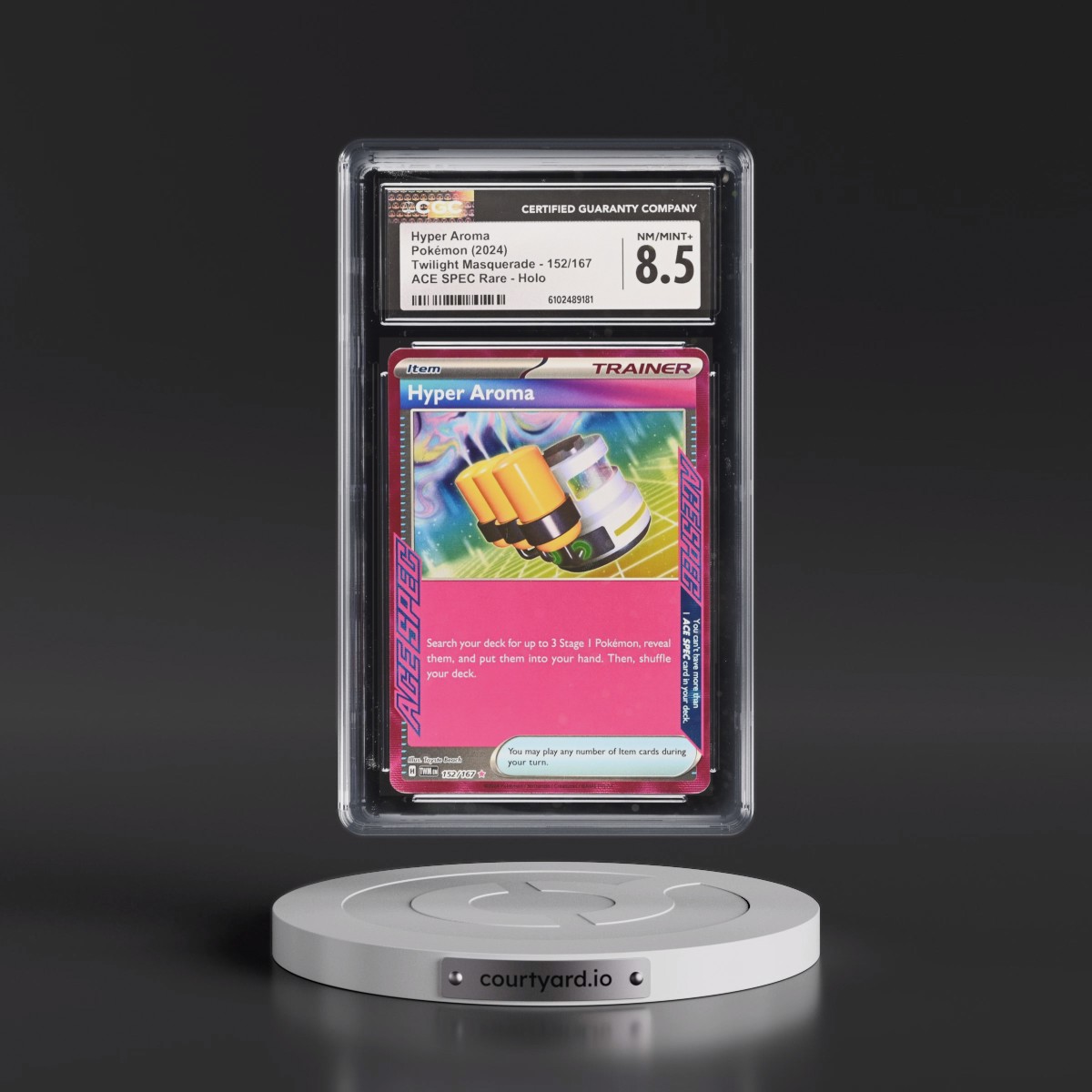 2024 Pokémon Twm EN-Twilight Masquerade #152 Hyper Aroma (CGC 8.5 NM-MT+)
