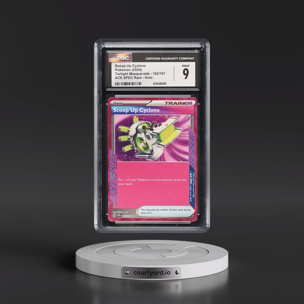 2024 Pokémon Twm EN-Twilight Masquerade #162 Scoop Up Cyclone (CGC 9 MINT)