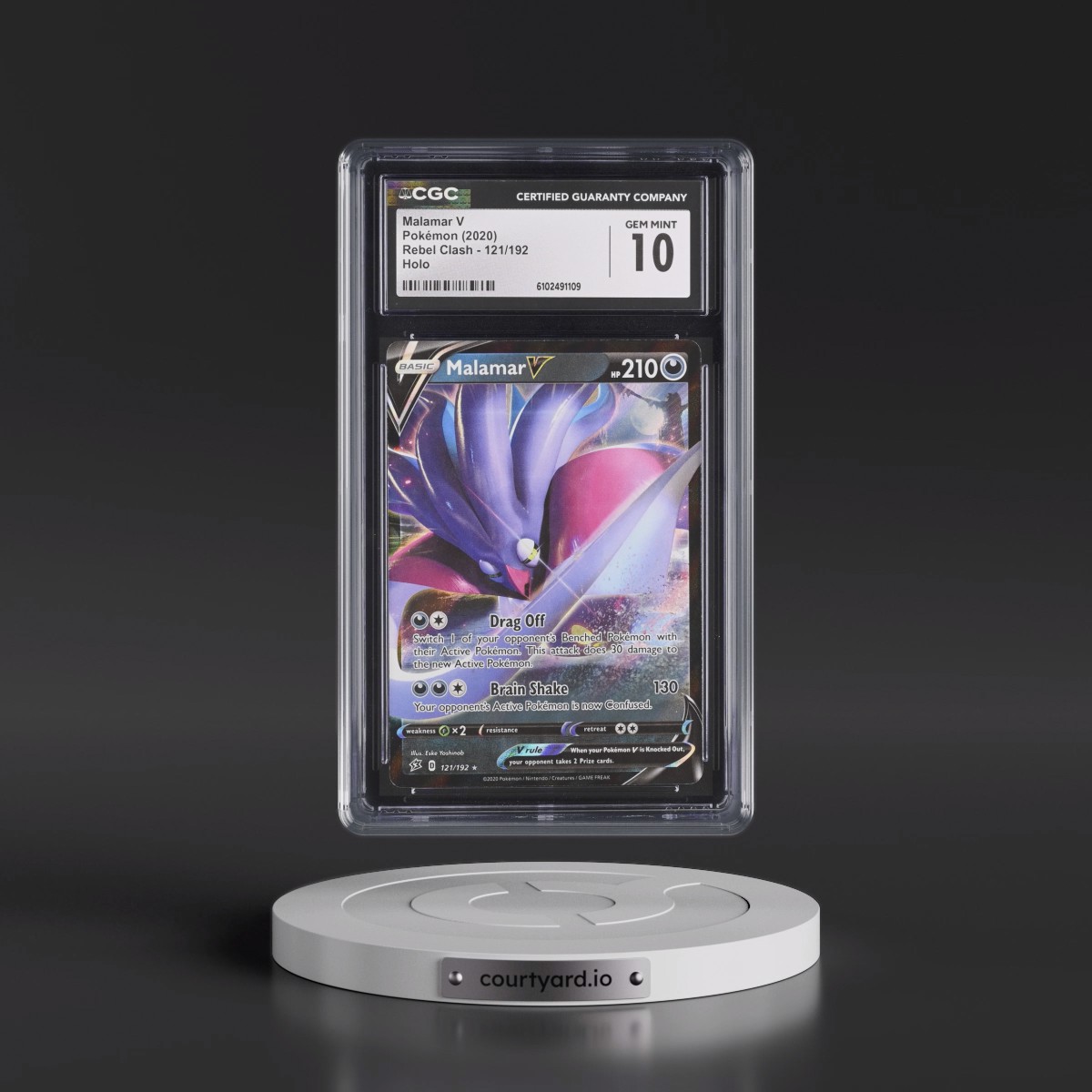 2020 Rebel Clash #121/192 Malamar V - Holo (CGC 10 GEM MINT)