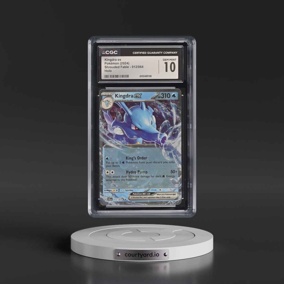 2023 Shrouded Fable - SFA EN #012/064 Kingdra ex - Holo (CGC 10 GEM MINT)