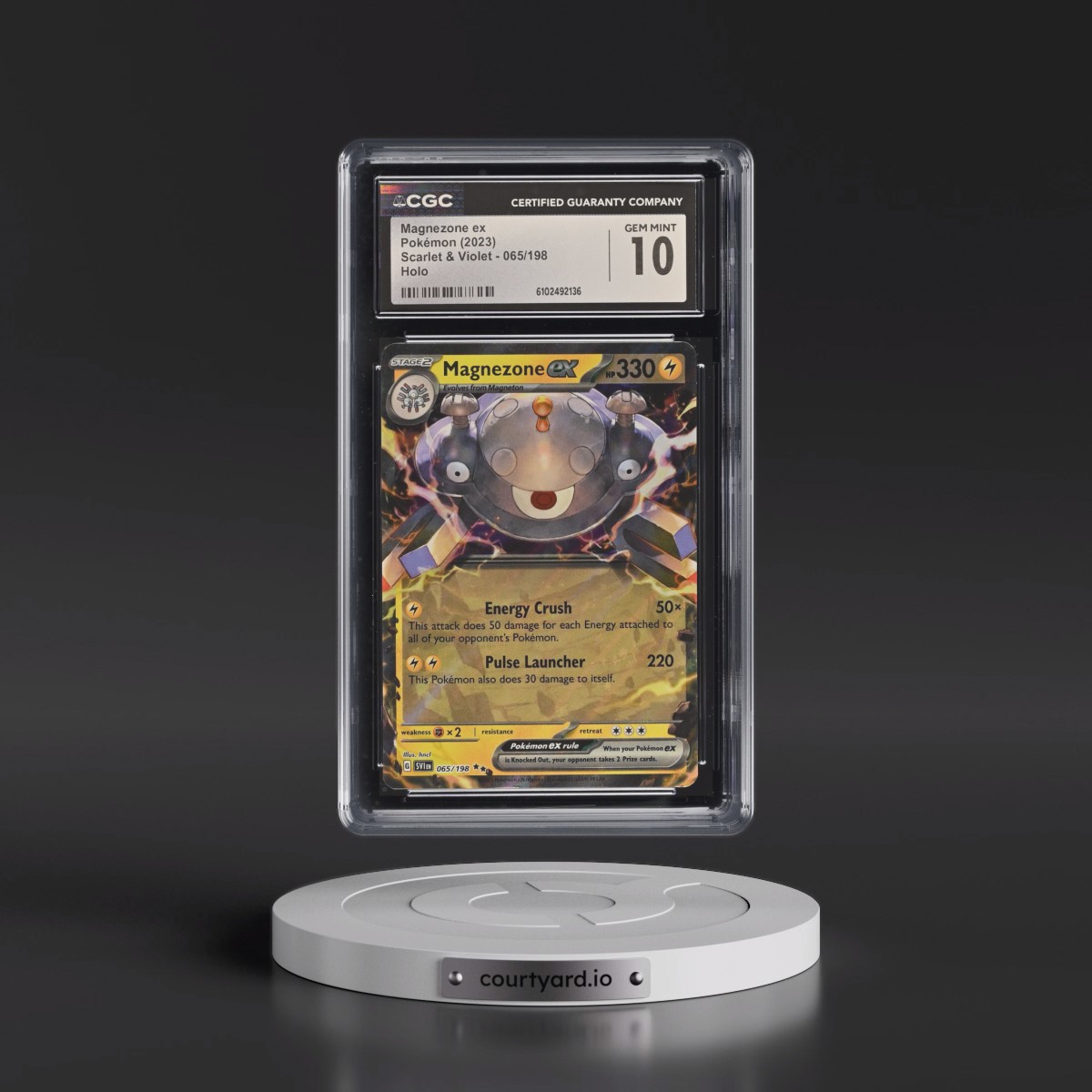 2023 Scarlet & Violet #065/198 Magnezone ex - Holo (CGC 10 GEM MINT)