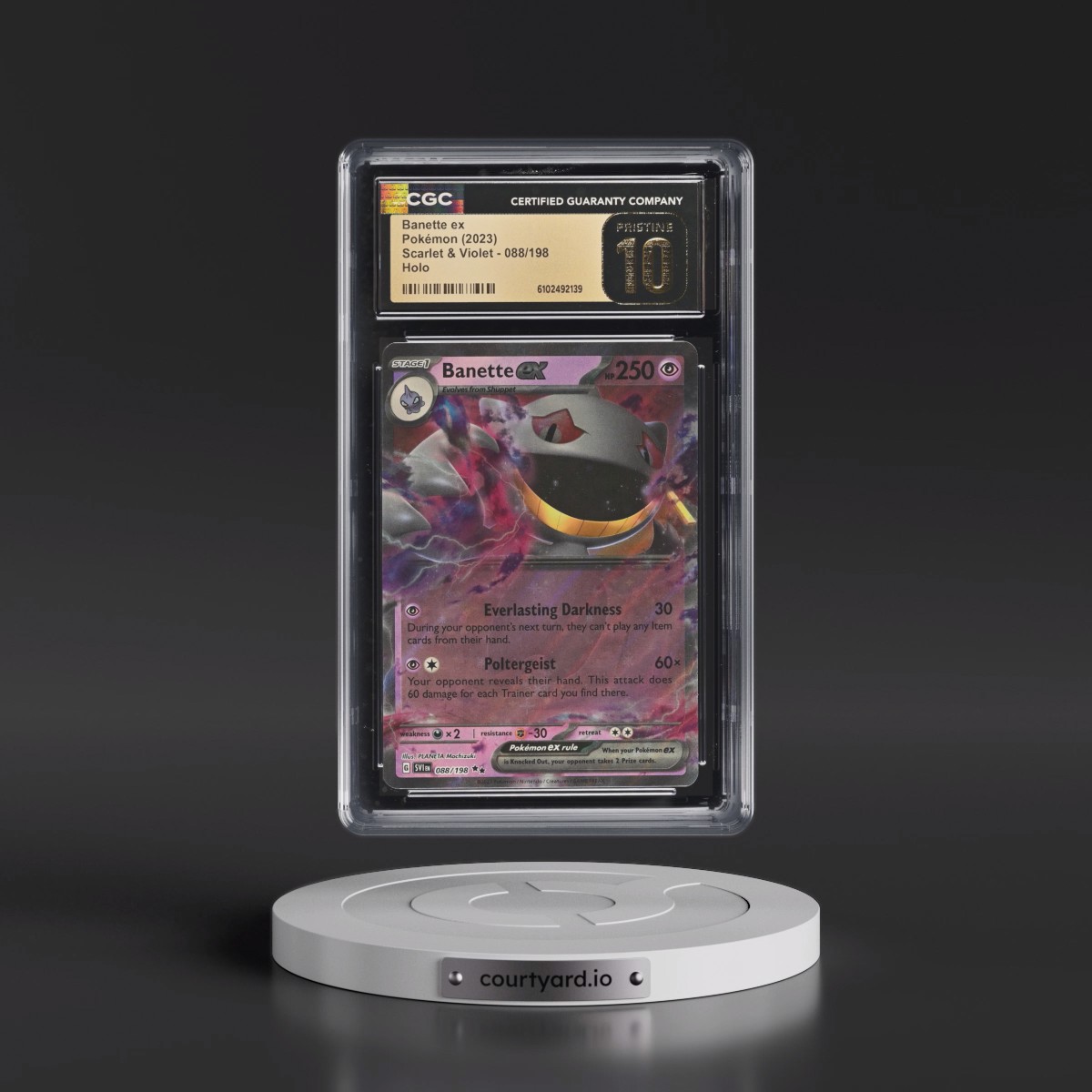 2023 Scarlet & Violet #088/198 Banette ex - Holo (CGC 10 PRISTINE)