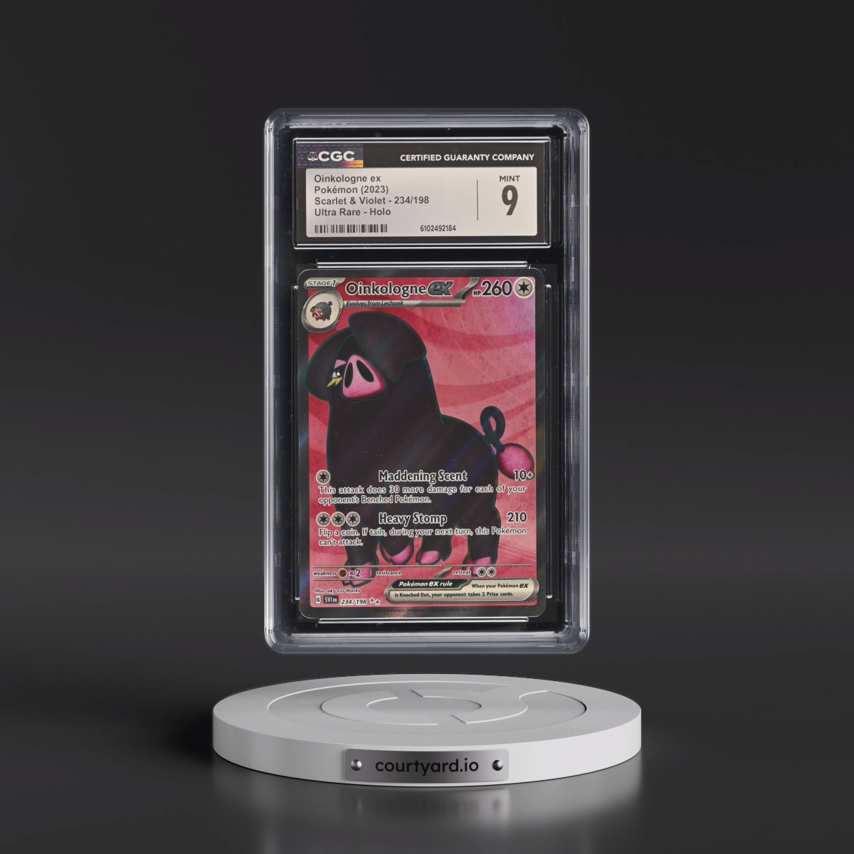 2023 Scarlet & Violet #234/198 Oinkologne ex - Ultra Rare Holo (CGC 9 MINT)