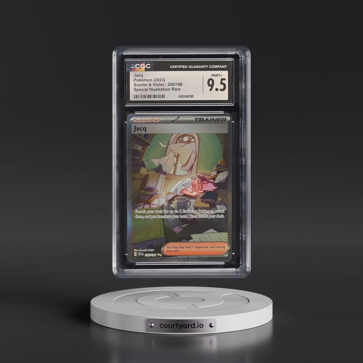 2023 Scarlet & Violet #250/198 Jacq - Special Illustration Rare (CGC 9.5 MINT+)