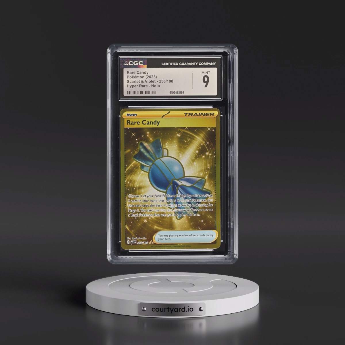 2023 Pokémon Svi EN-Scarlet & Violet #256 Rare Candy - Hyper Rare (CGC 9 MINT)