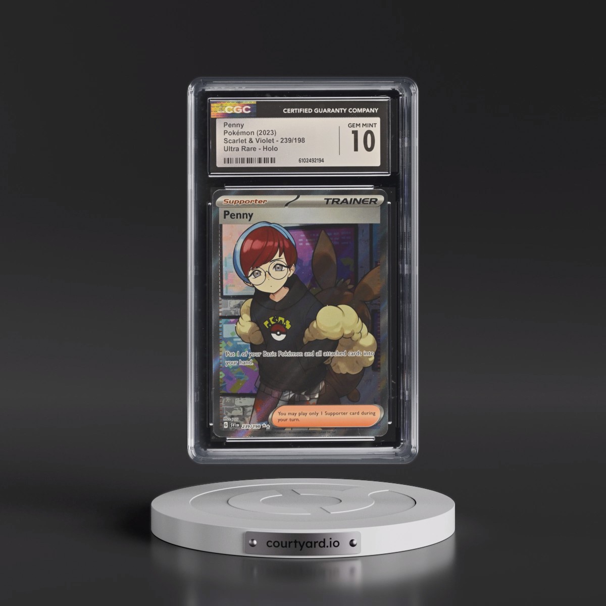 2023 Scarlet & Violet #239/198 Penny - Ultra Rare Holo (CGC 10 GEM MINT)