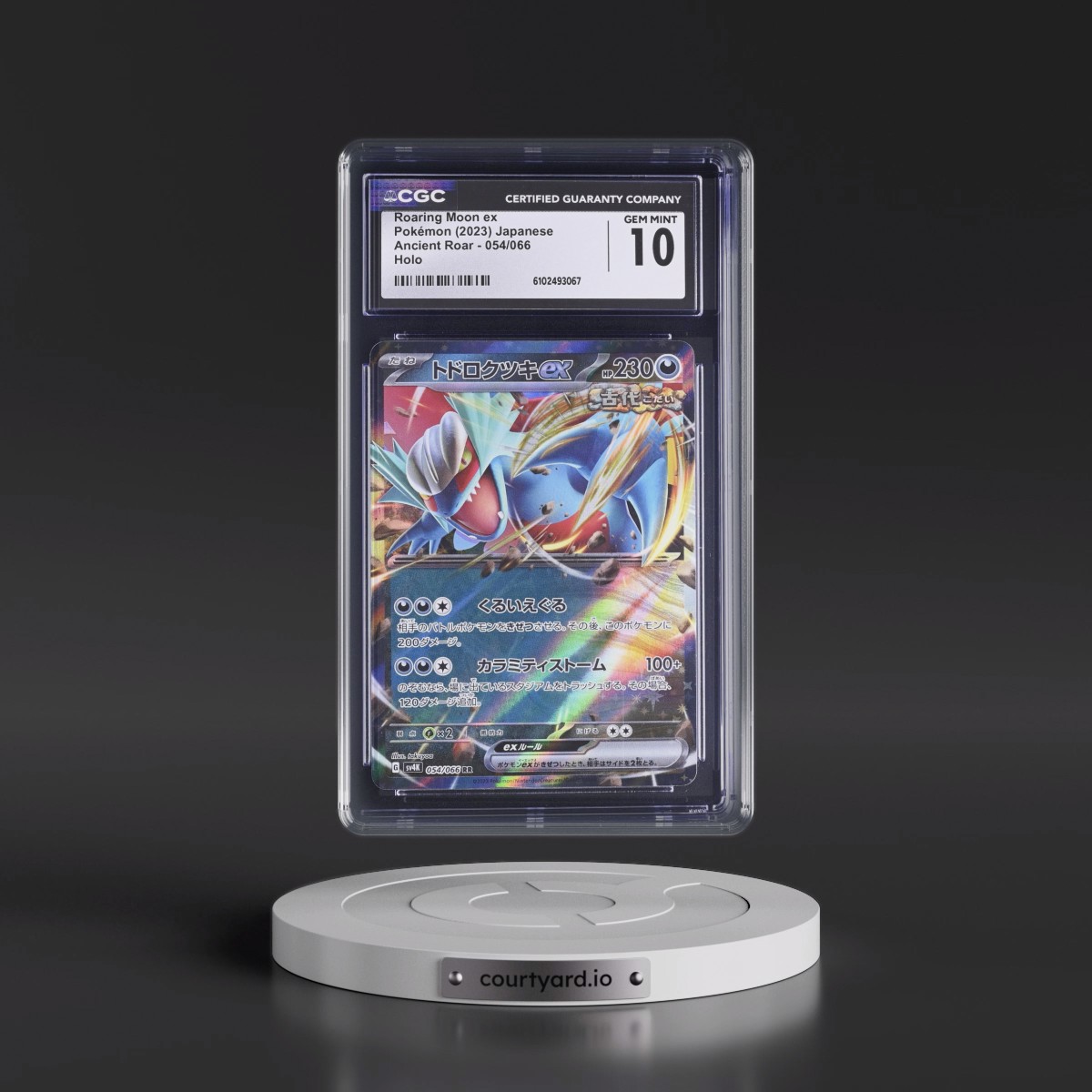 2023 Ancient Roar #054/066 Roaring Moon ex - Holo (CGC 10 GEM MINT)