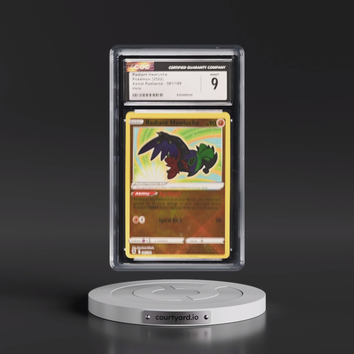 Astral Radiance #081/189 Radiant Hawlucha - Holo (CGC 9 MINT)