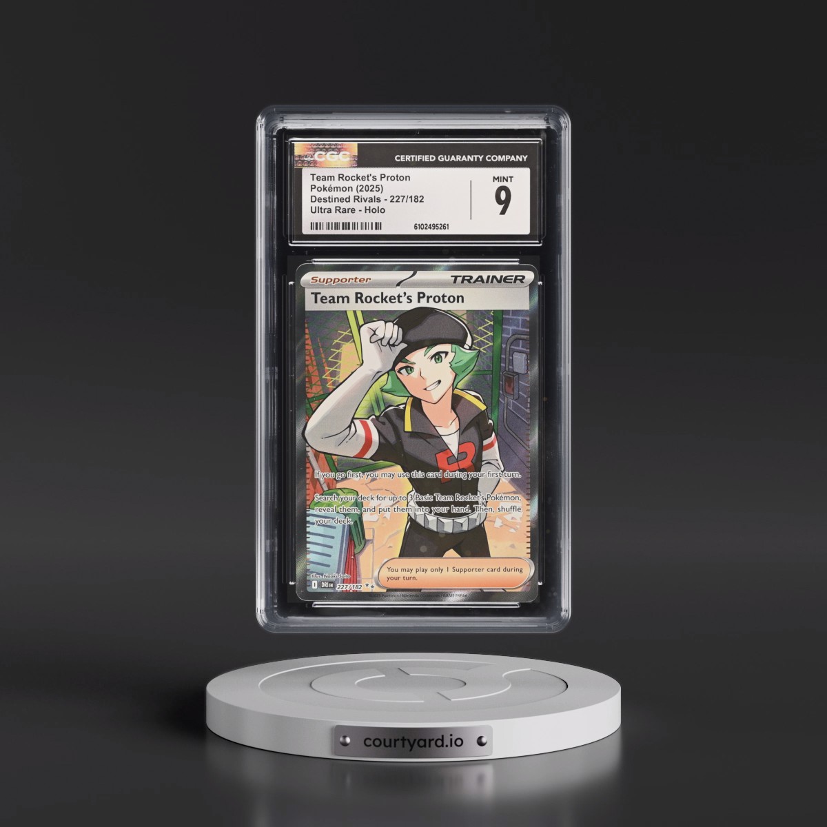 2025 Pokémon Dri EN-Destined Rivals #227 Team Rocket's Proton - Ultra Rare (CGC 9 MINT)