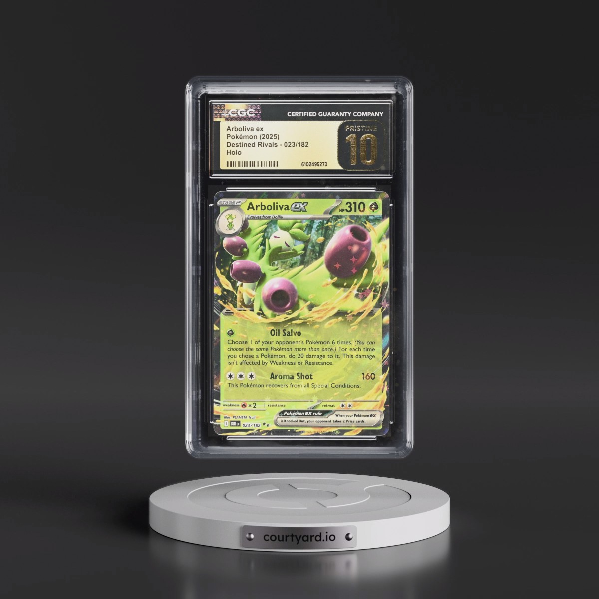 2025 Destined Rivals - DRI EN #023/182 Arboliva ex - Holo (CGC 10 PRISTINE)