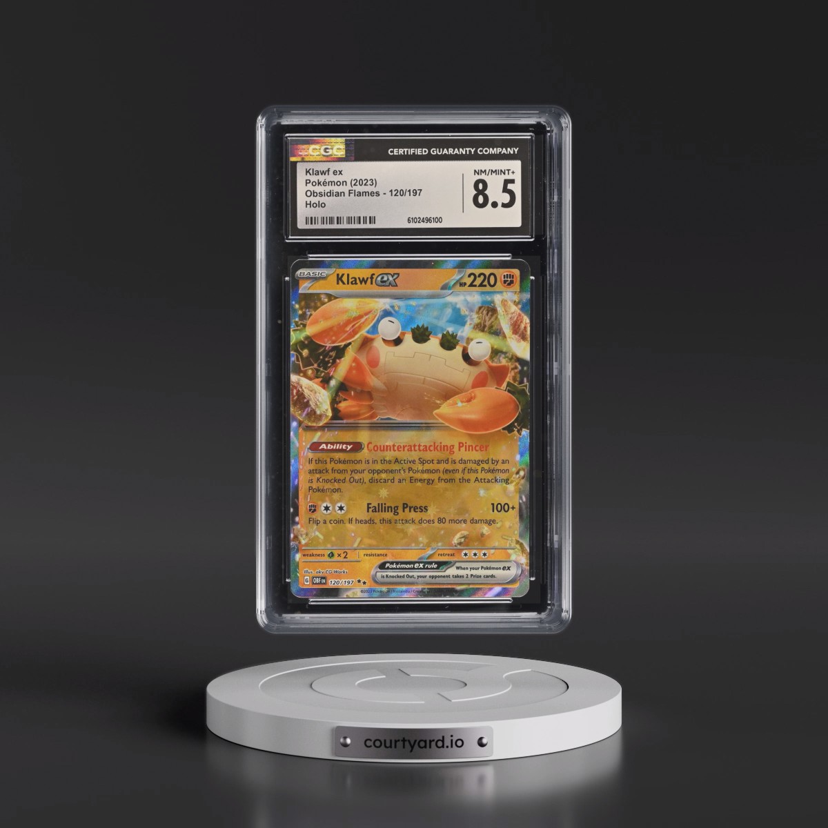 2023 Obsidian Flames - OBF EN Klawf ex - Holo #120/197 CGC 8.5