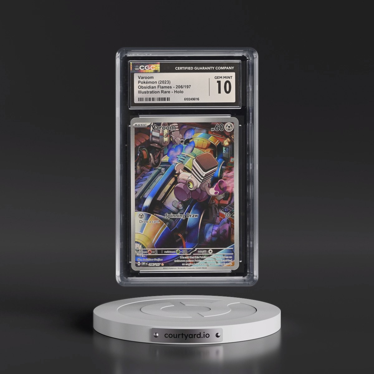 2023 Obsidian Flames - OBF EN #206/197 Varoom - Illustration Rare Holo (CGC 10 GEM MINT)