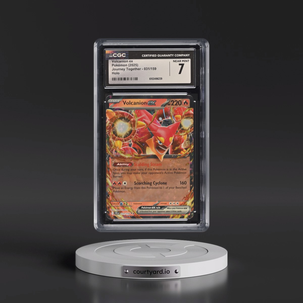 2025 Journey Together - JTG EN #031/159 Volcanion ex - Holo (CGC 7 NM)