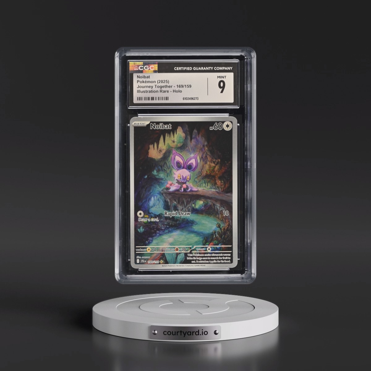 2025 Journey Together - JTG EN Noibat - Illustration Rare Holo #169/159 CGC 9