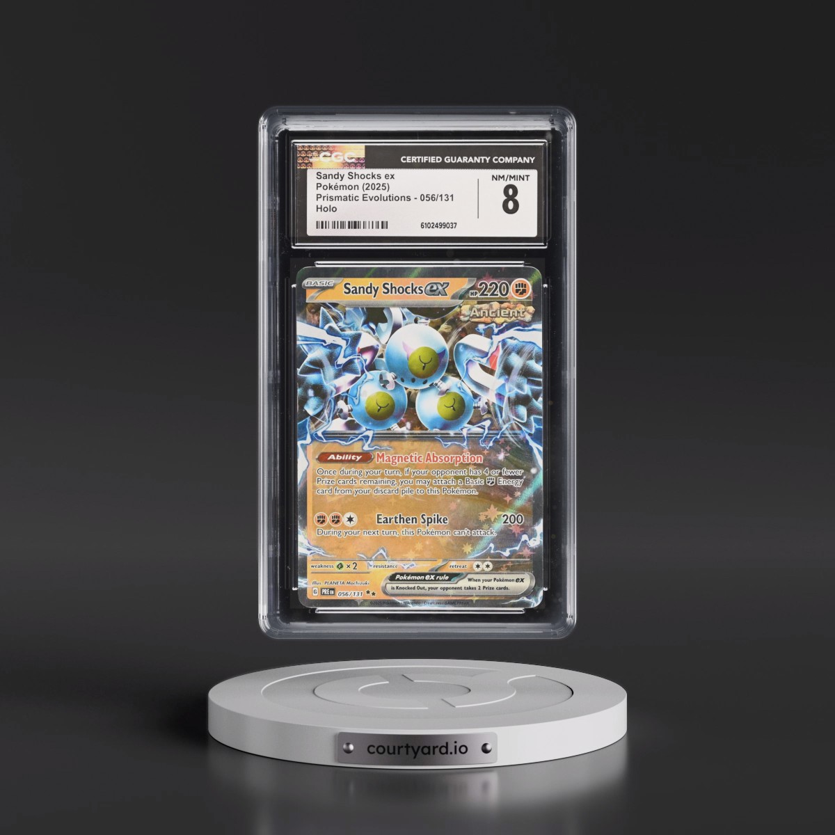 2025 Prismatic Evolutions - PRE EN #056/131 Sandy Shocks ex - Holo (CGC 8 NM-MT)