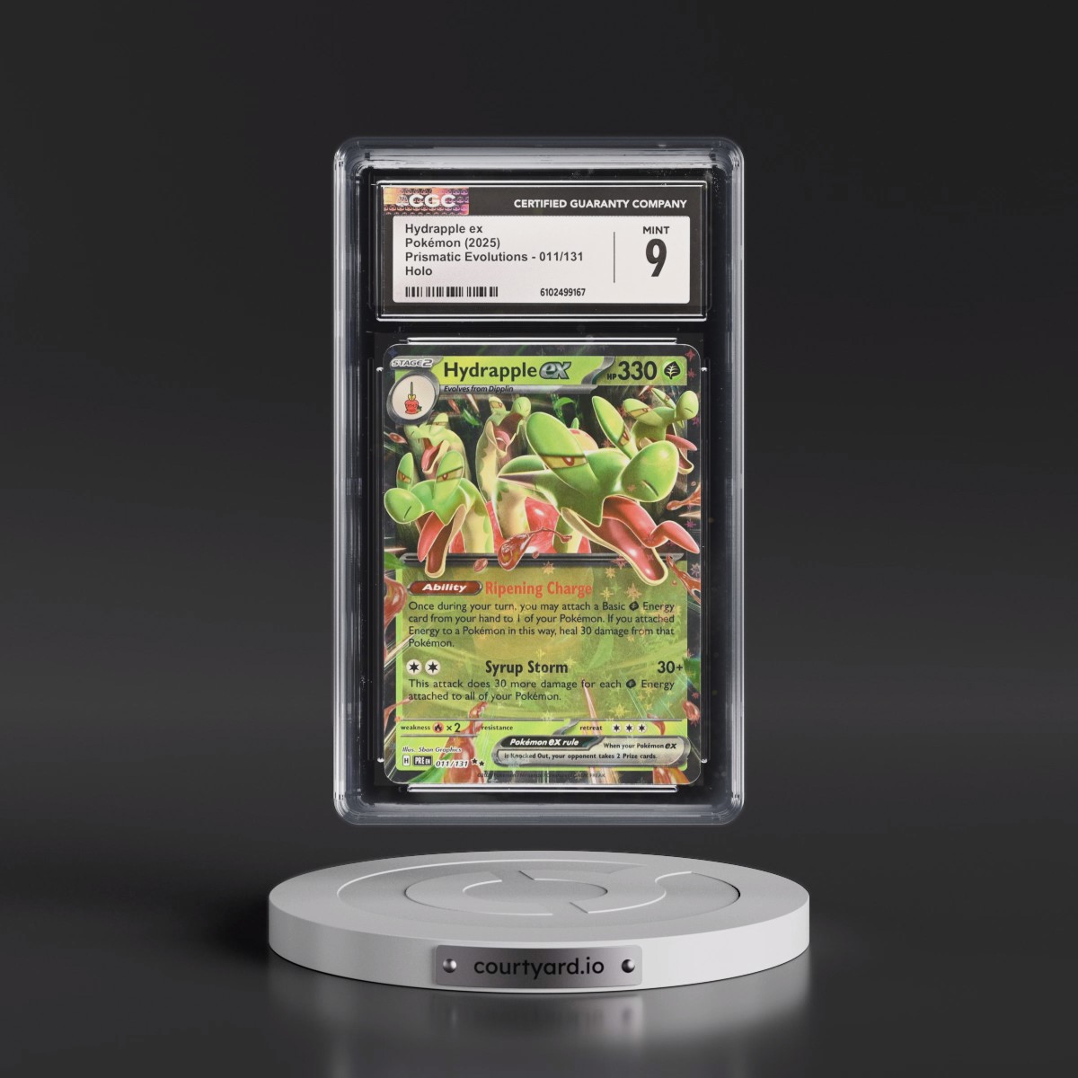 2024 Prismatic Evolutions - PRE EN #011/131 Hydrapple ex - Holo (CGC 9 MINT)