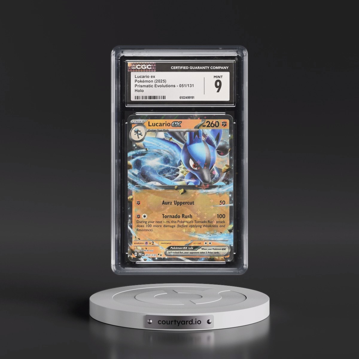 2025 Prismatic Evolutions - PRE EN #051/131 Lucario ex - Holo (CGC 9 MINT)